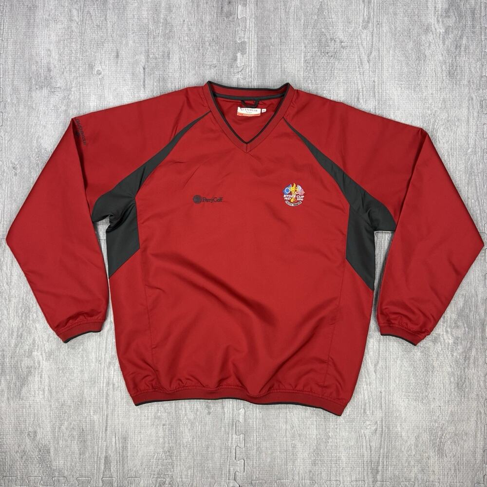 Ryder Cup 2010 Glenmuir Jacket Red Embroidery Preppy Golf Size XL Windbreaker